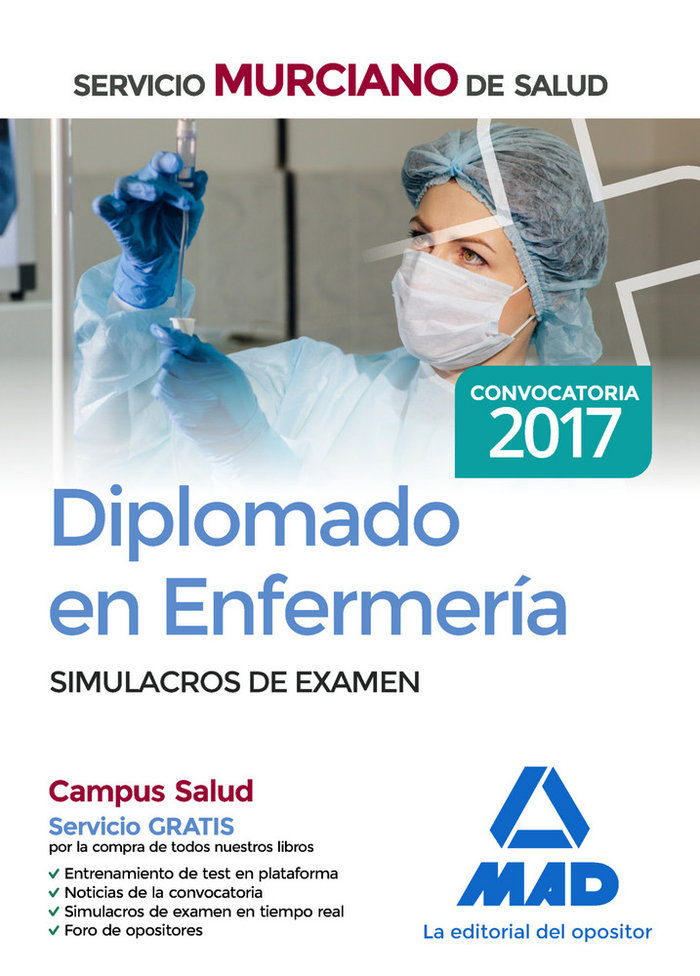 Diplomado En Enfermería Del Servicio Murciano De Salud. Simulacros De Examen