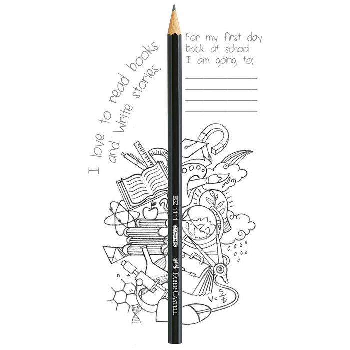Lapiz Grafito Faber Castell 1111 Hb-2