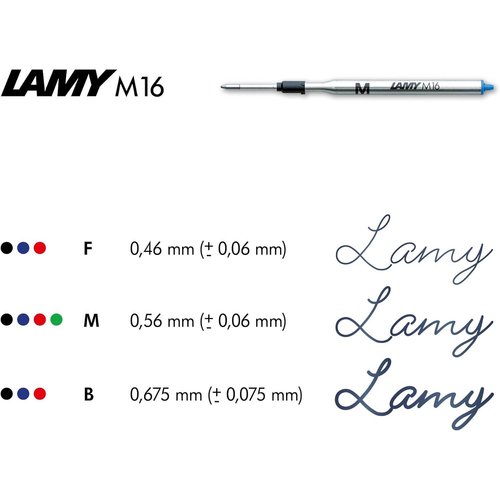 Lamy Recambio Boligrafo M16 Punta Media 1Mm Negro-3