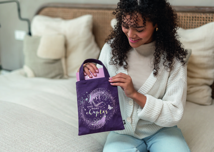Moses Bolsa de Tela de Libros Just One More Chapter-1