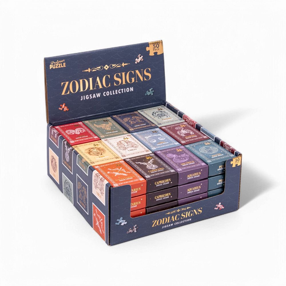 Madnesstoys Mini Puzzle Zodiaco 50 Piezas (Todos los Horoscopos)-1