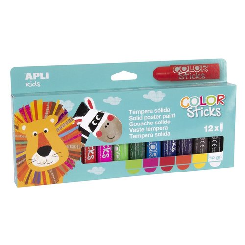 Apli Tempera Solida 12 Colores-1