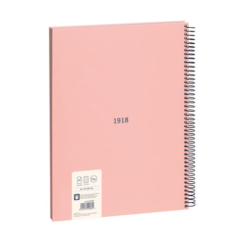 Milan 430 Bloc Cuadros 5X5 A4 80H 95Gr Rosa-3