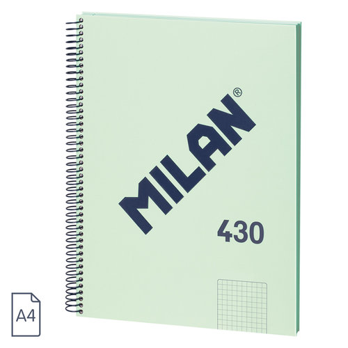 Milan 430 Bloc Cuadros 5X5 A4 80H 95Gr Verde-1