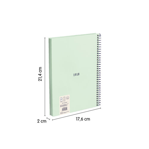 Milan Bloc A5 5X5Mm 80H 95Gr Serie 1918 Verde-2