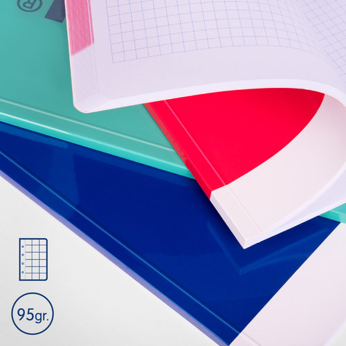 Milan Libreta A4 Encolada Cuadriculado 48H Milan Nata 624 Azul-1