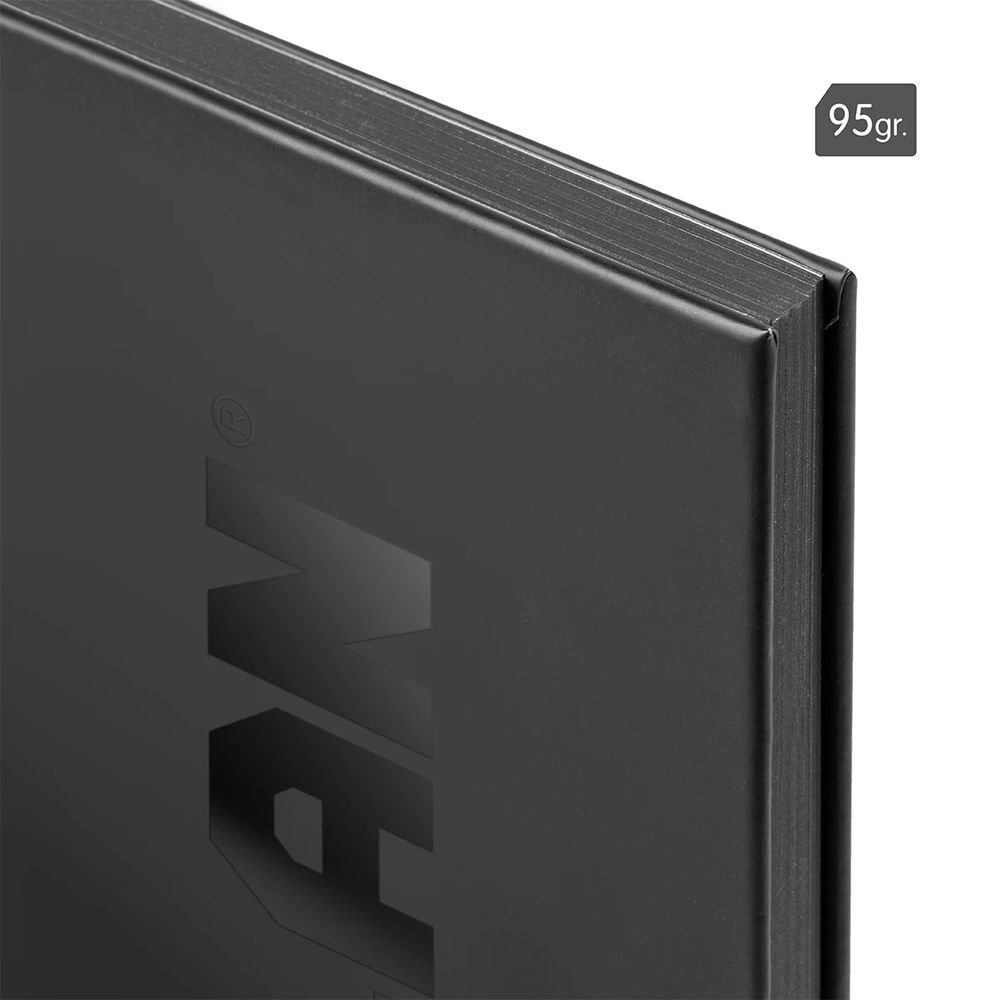 Milan Block A4 Espiral Cuadros 5X5 80H 95Gr Shadow Negro-4