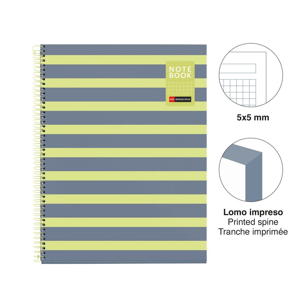 Miquelrius Bloc A4 80H 90Gr Cuadricula Between The Lines Limo-1