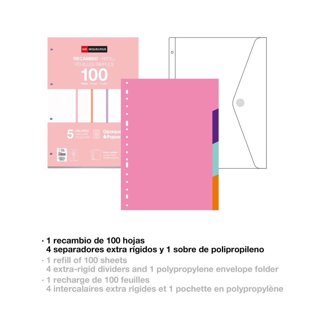 Miquelrius Carpebloc Foam Between The Lines Mint (Archivador 4 Anillas)-2