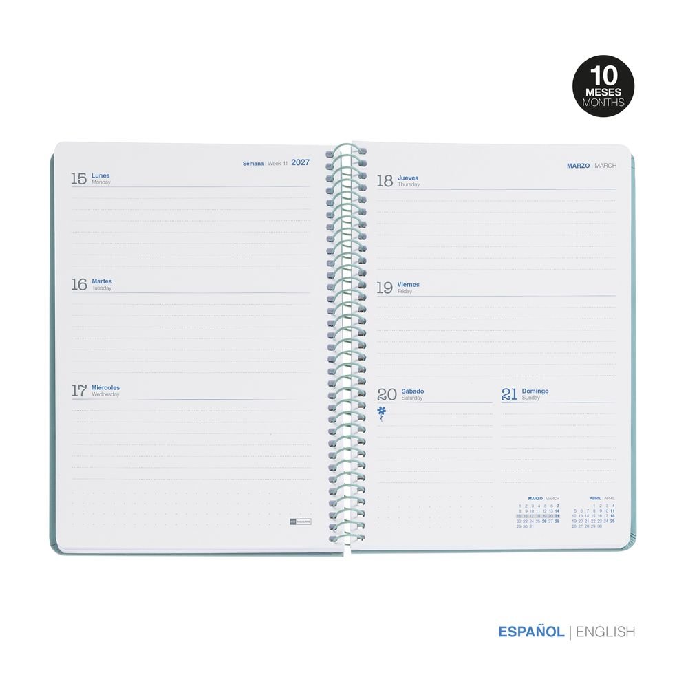 Miquelrius Agenda Escolar 2026/2027 A/5 S/V Horizontal Basic Verde-1