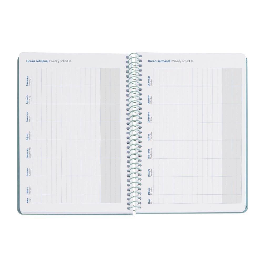 Miquelrius Agenda Escolar 2026/2027 A/5 S/V Horizontal Basic Verde-5