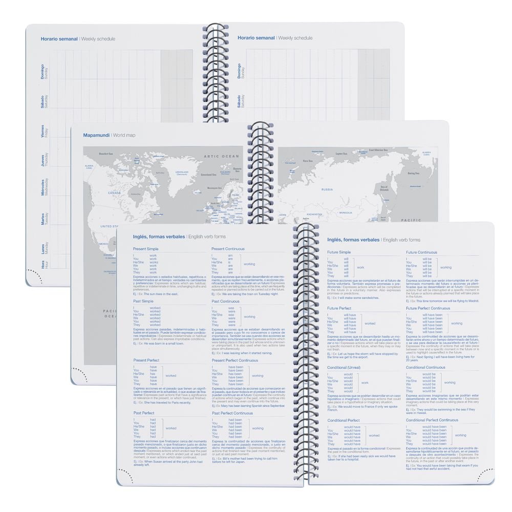 Miquelrius Agenda Escolar 2026/27 Activa S/V Horizontal A6 College Negro-2