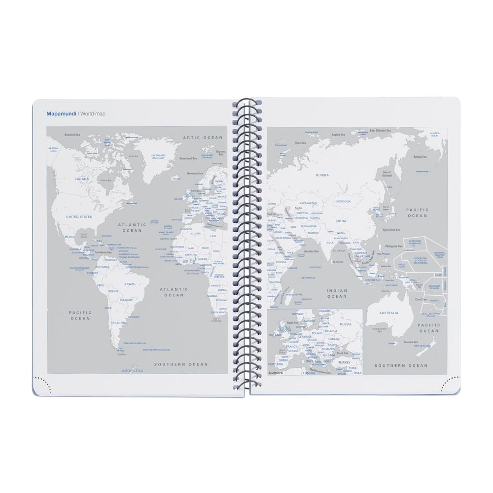 Miquelrius Agenda Escolar 2026/27 Activa S/V Horizontal A6 College Negro-4