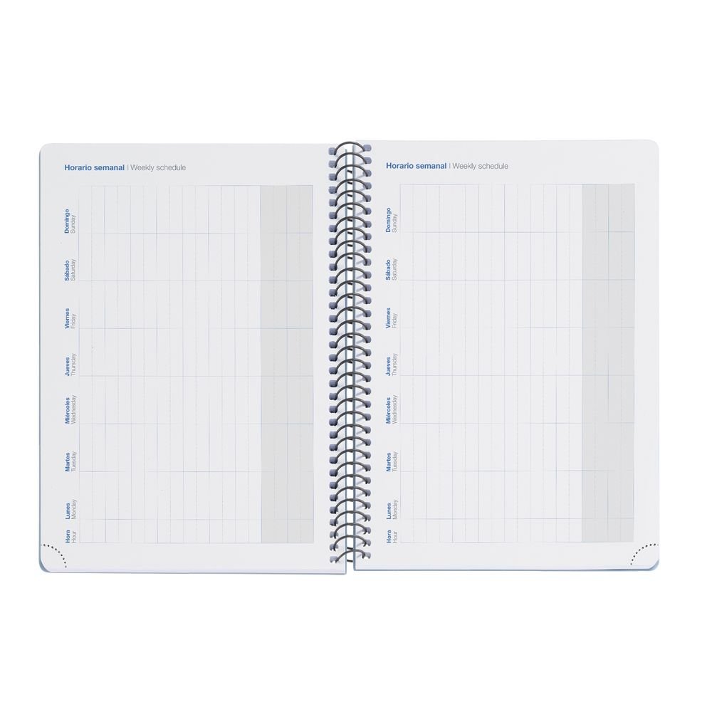 Miquelrius Agenda Escolar 2026/27 Activa S/V Horizontal A6 College Negro-5