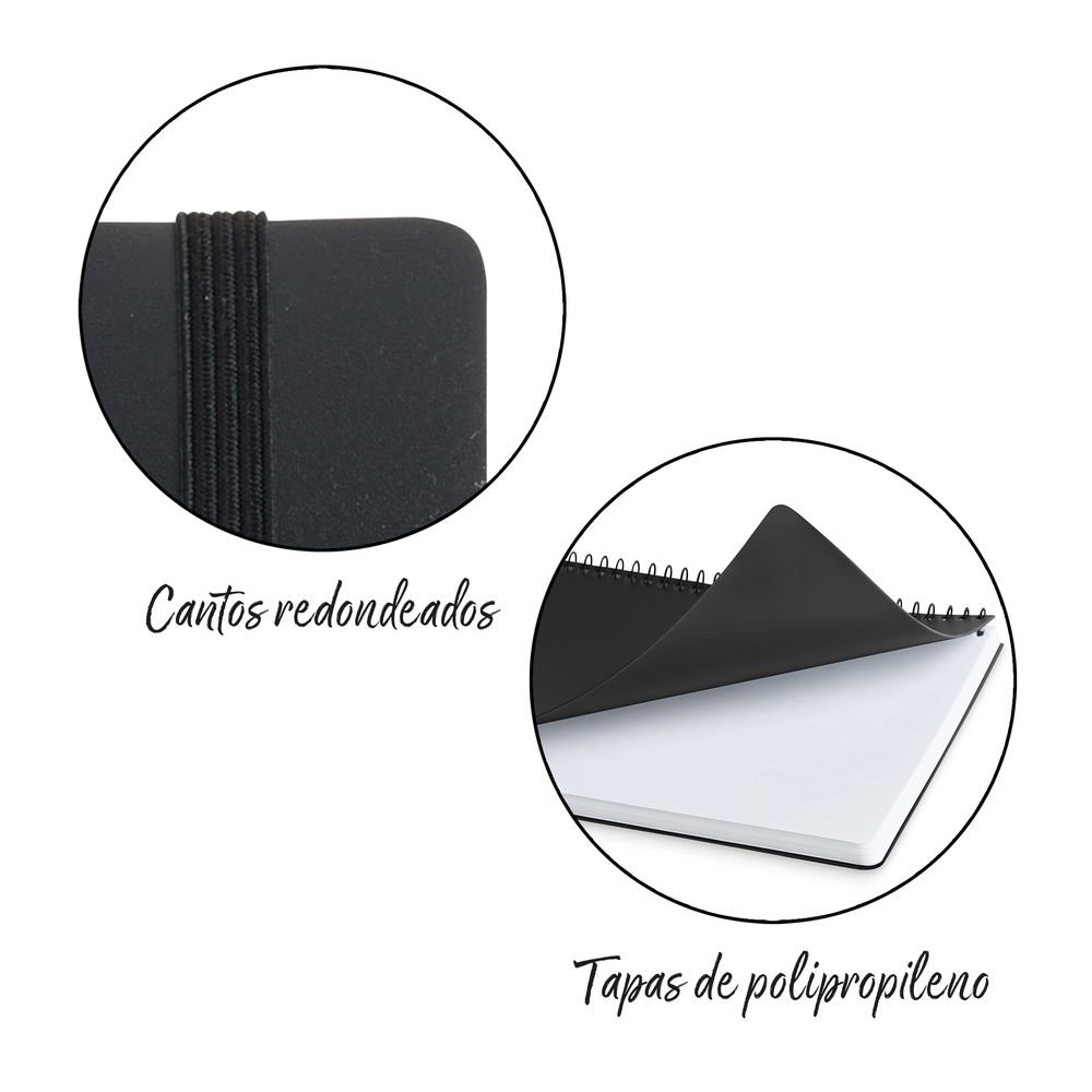 Miquelrius Agenda Escolar 2026/27 Activa S/V Horizontal A6 College Negro-7