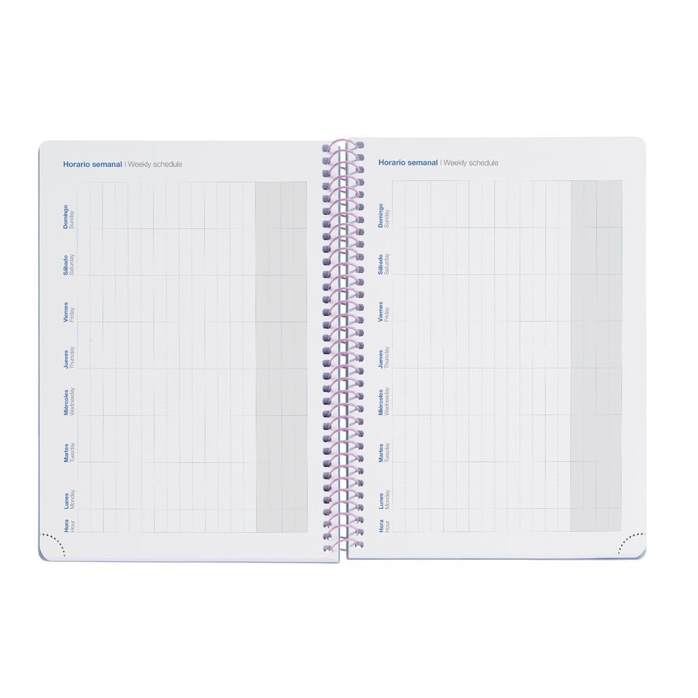 Miquelrius Agenda Escolar 2026/27 Activa S/V Horizontal A6 College Lila-5