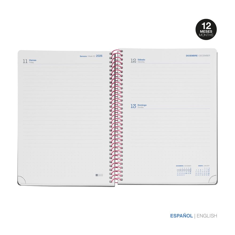 Miquelrius Agenda Escolar 2026/27 D/P A5 Duopink-Blue-1
