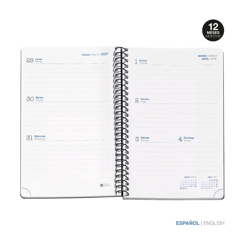 Miquelrius Agenda Escolar 2026/27 Activa S/V A6 Horizontal College Rosa-1