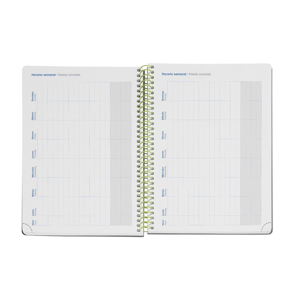 Miquelrius Agenda Escolar 2026/27 S/V Horizontal A5 Duo Green-Lime-5