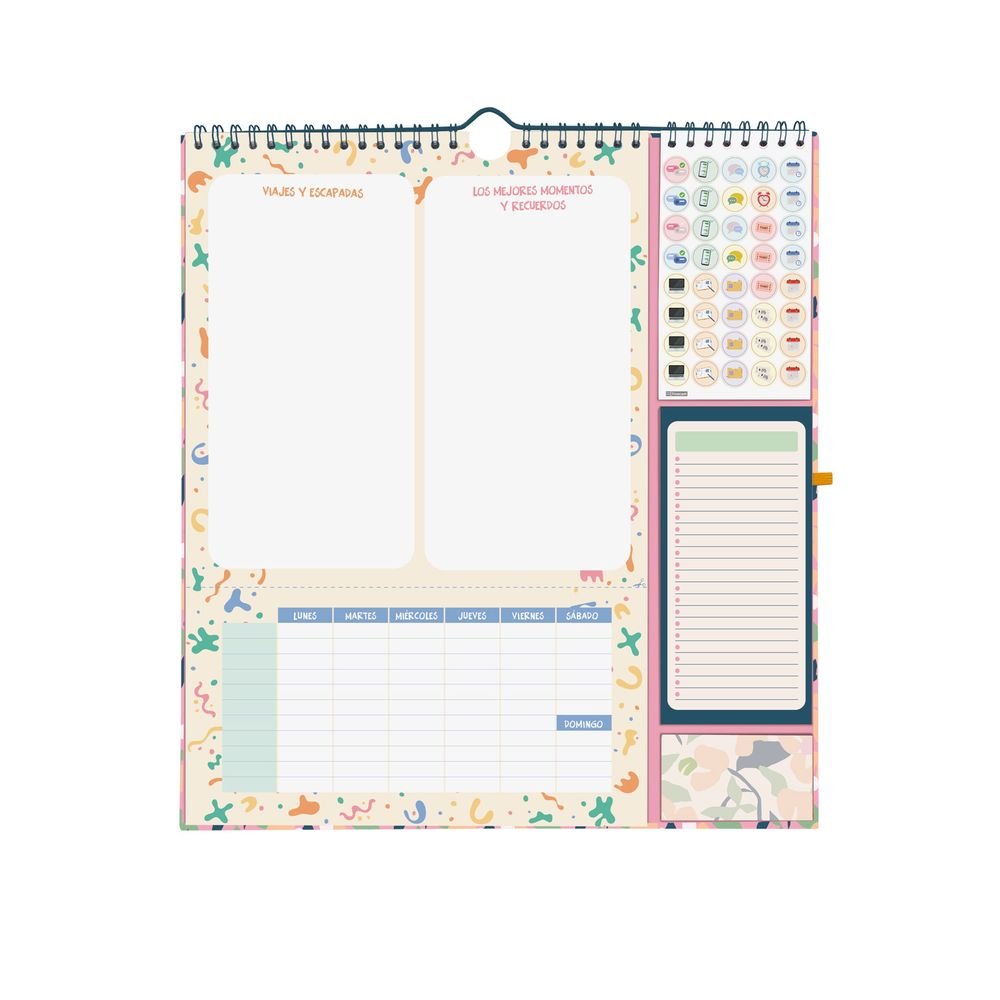 Finocam Calendario Anual 16 Meses Plus 26-27 Vitae Verdes Flores-2