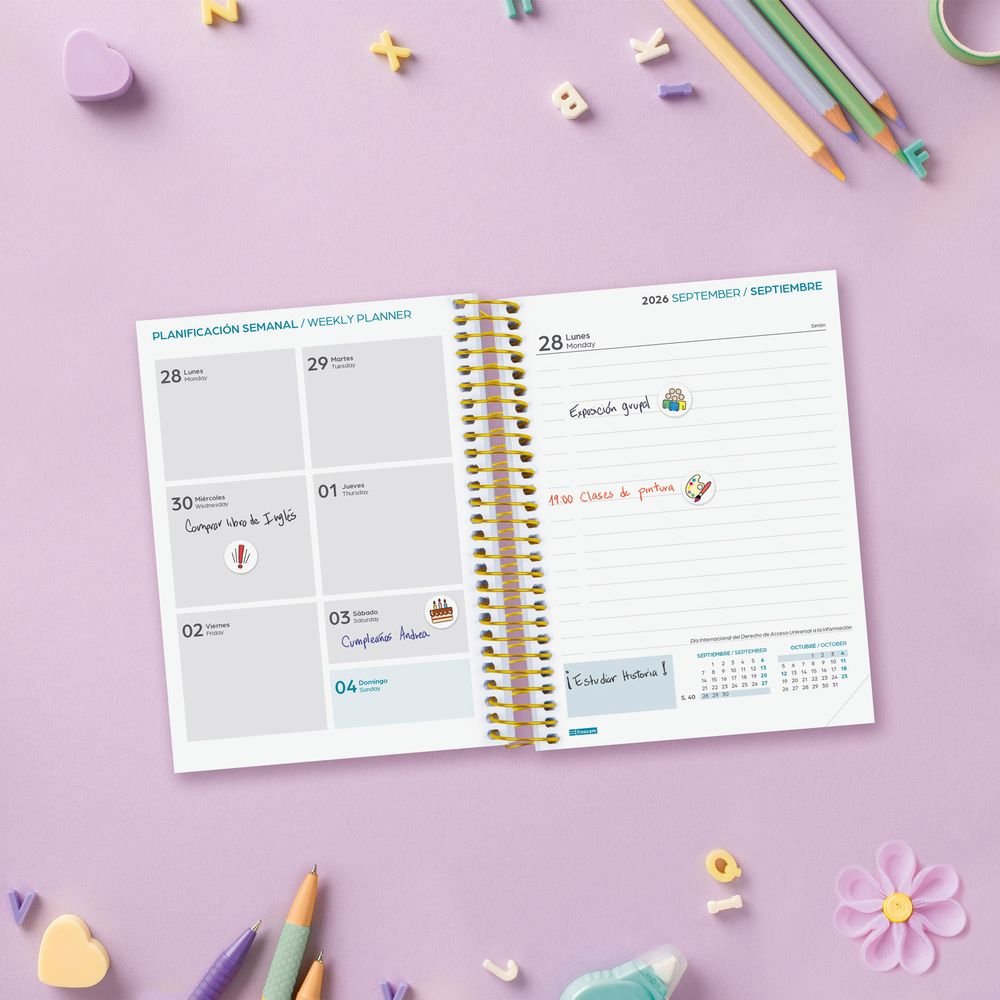 Finocam 26-27 Agenda Escolar Secundaria 1/8 Dp Shine-1