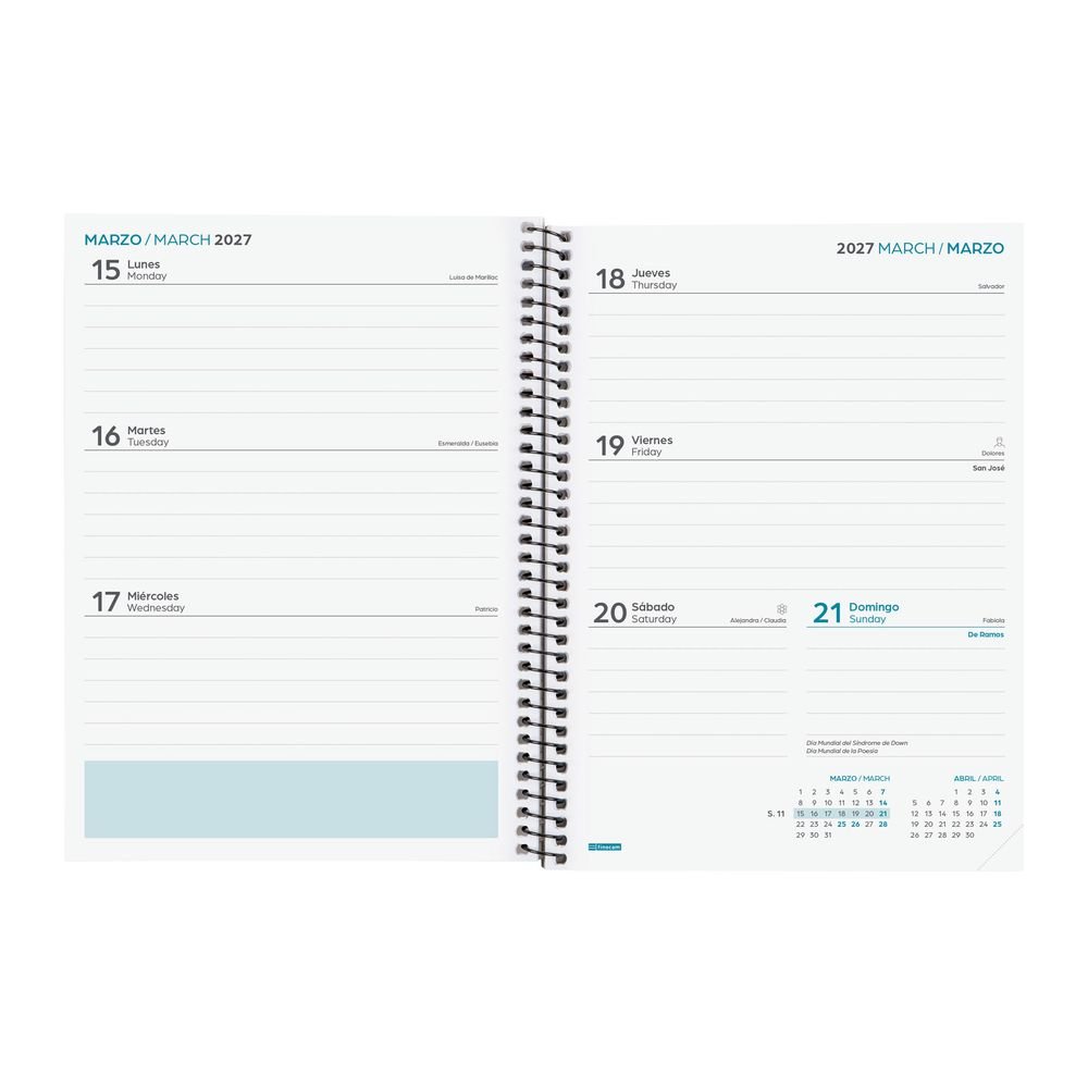 Finocam 26-27 Agenda Escolar Secundaria A5 S/V Hztal Negro-3
