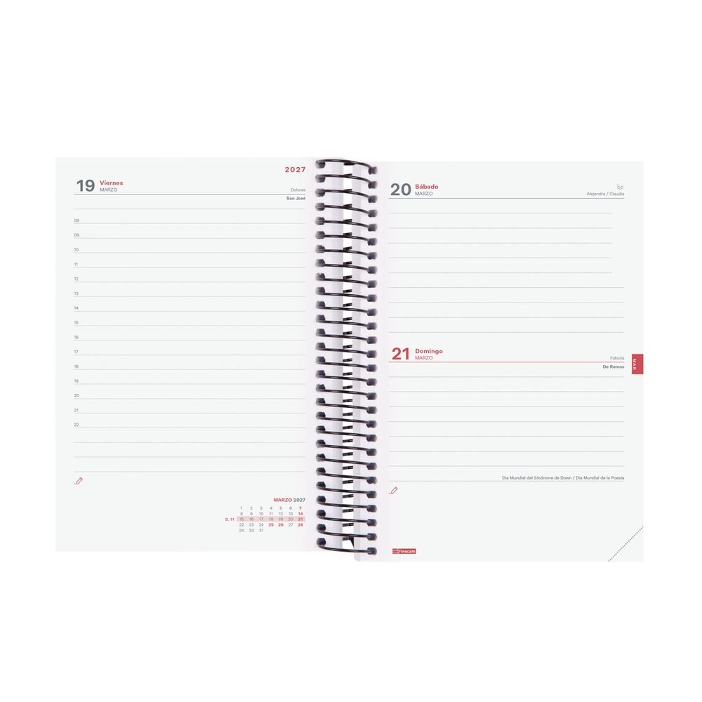 Finocam 26-27 Agenda Escolar Espiral E8 Dp Azul-2