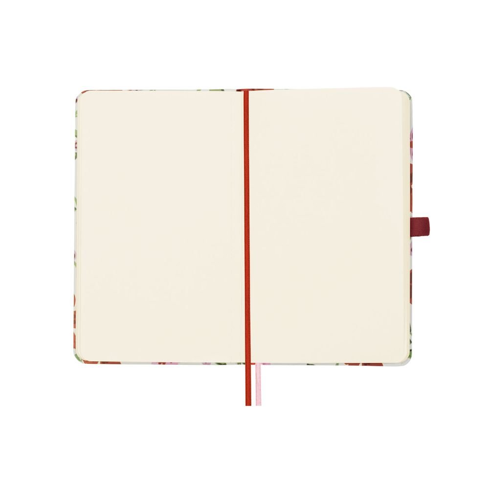 Finocam Cuaderno Moniquilla Tapa Dura A6 80Gr 144H Liso Rojo Flores-2