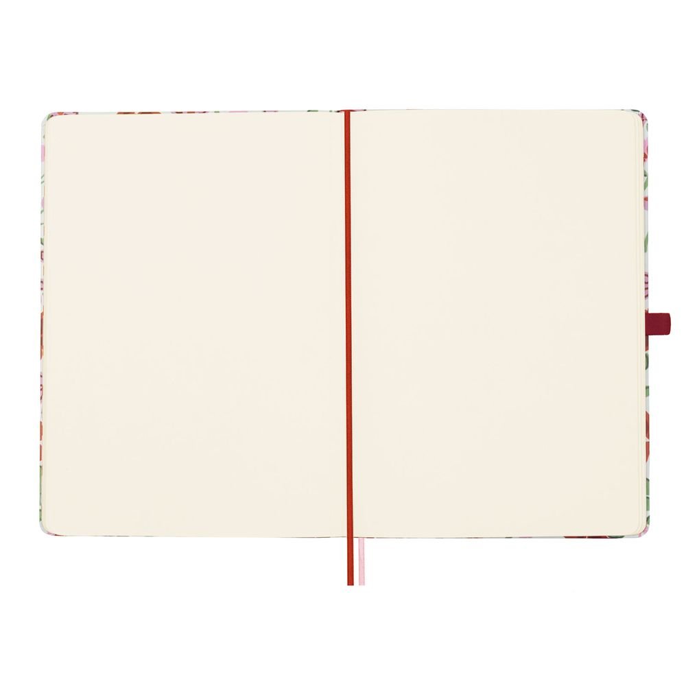 Finocam Cuaderno Moniquilla Tapa Dura A5 80Gr 144H Liso Rojo Flores-2