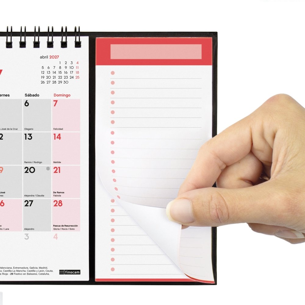 Finocam Calendario Escribir Iman Xs 2027-3