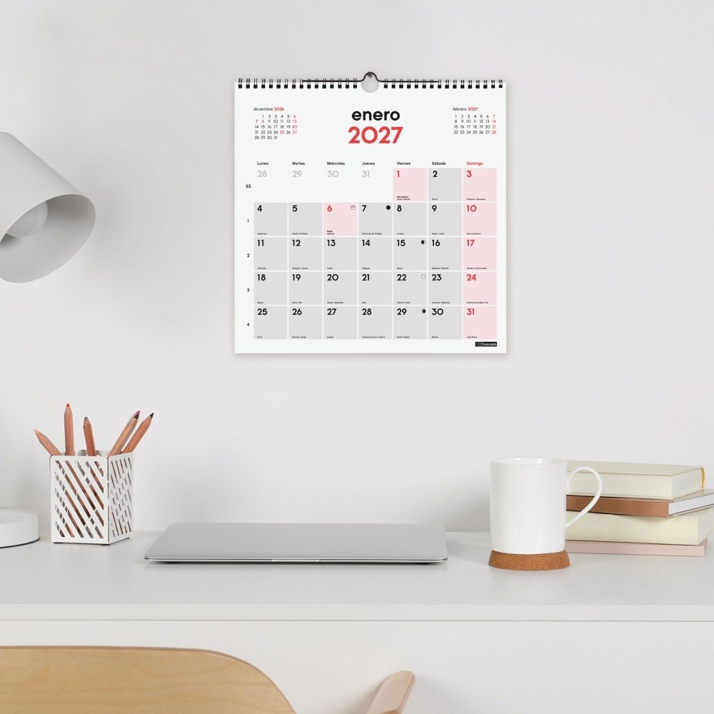 Finocam Calendario Pared 2027 Escribir 30X30-1