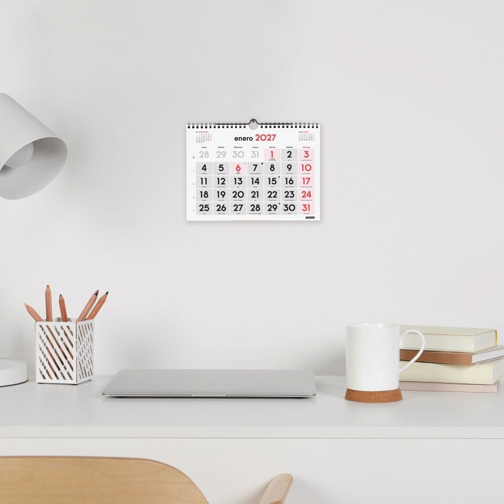 Finocam Calendario Pared 2027 Numeros Grandes S-1