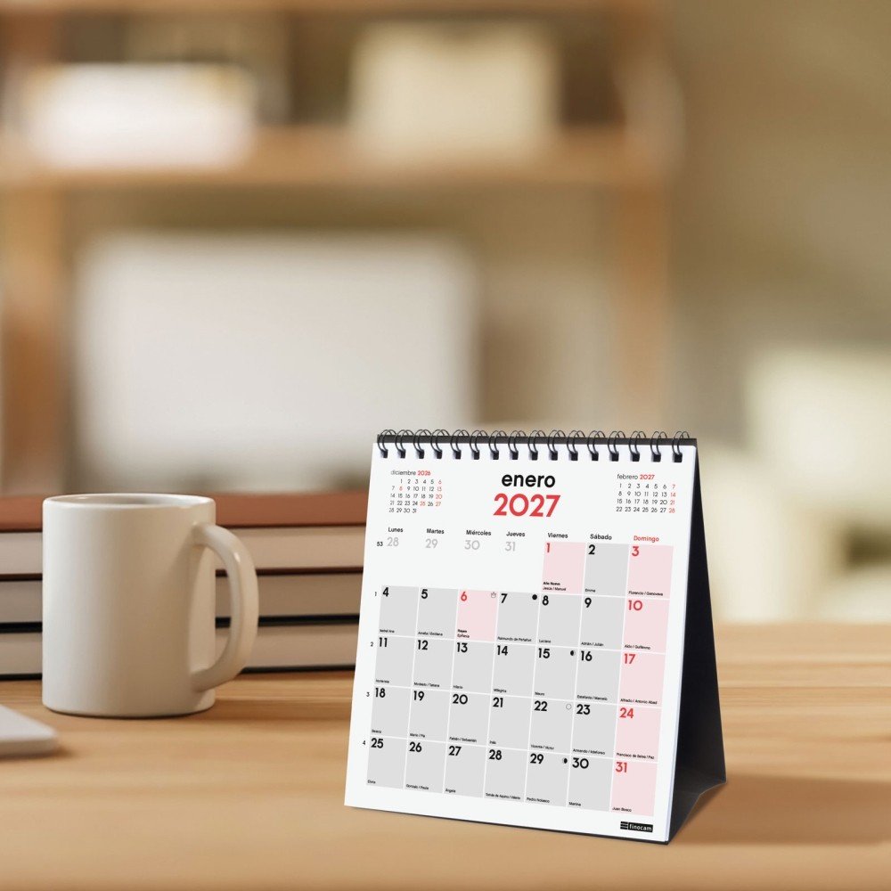 Finocam Calendario Sobremesa 2027 Escribir Xs-1