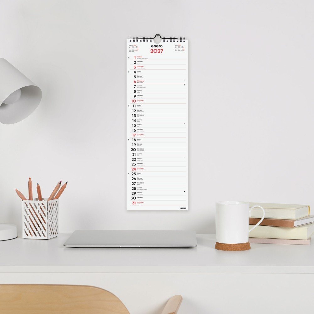 Finocam Calendario Pared 2027 Escribir Largo L-1