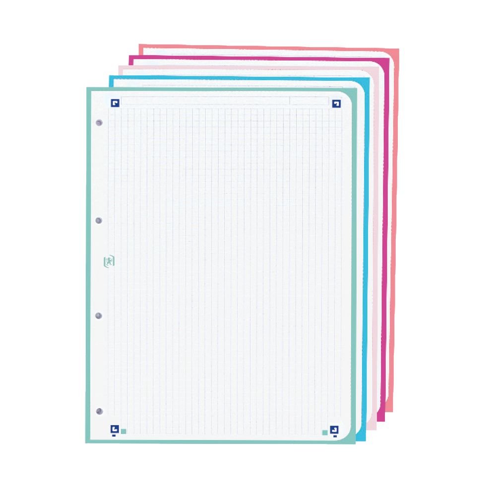 Oxford Archivador Pack Europeanbinder L G Pastel 5X5 + Rec. 80H + Sep-1
