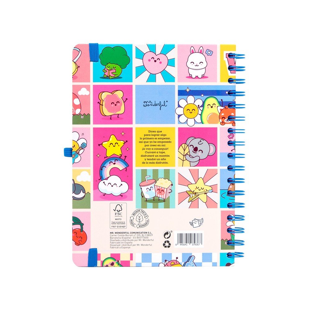Mr Wonderful Agenda Escolar 26/27 Semanal Manual para un Año Brillante-1