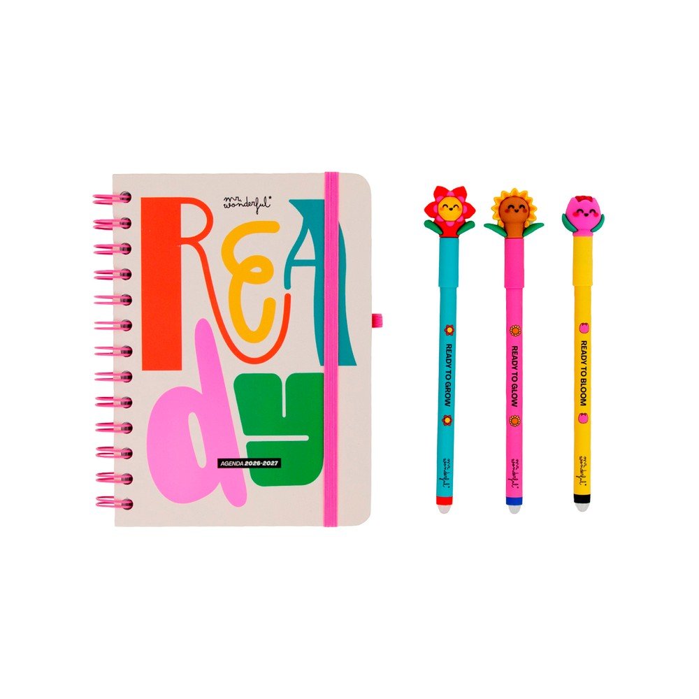 Mr Wonderful Set Agenda Escolar Pequeña 26-27 Semanal-2