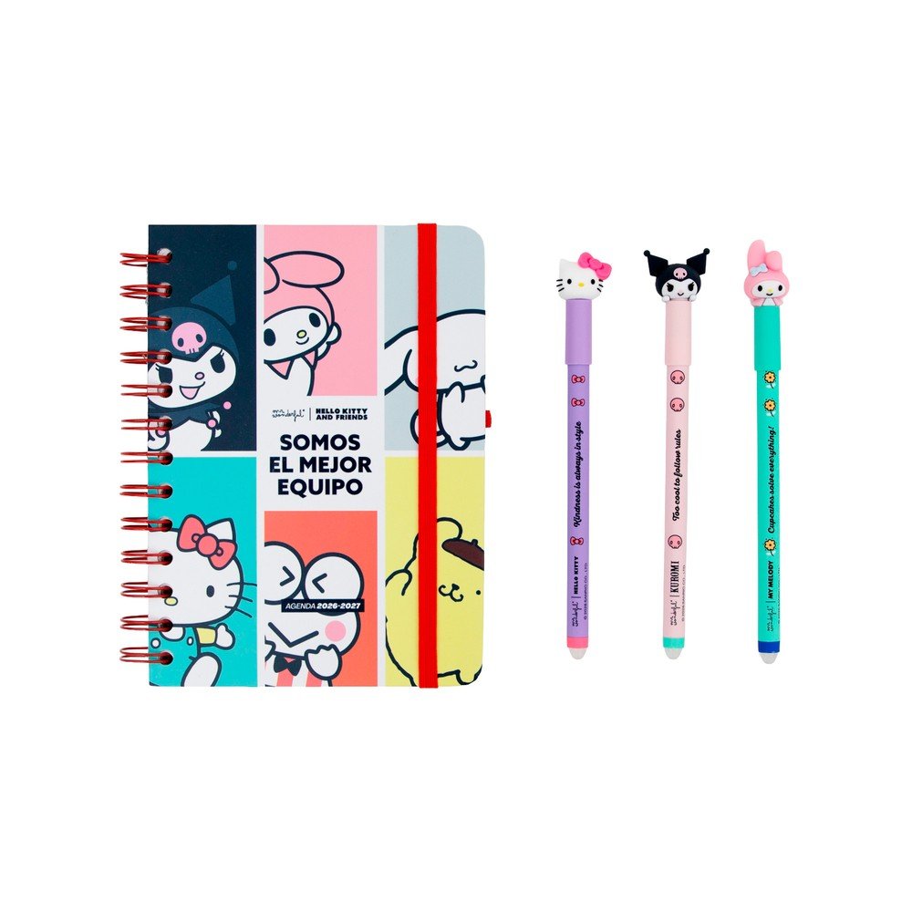 Mr Wonderful Agenda Escolar 26-27 Semanal Pequeña Hello Kitty-2