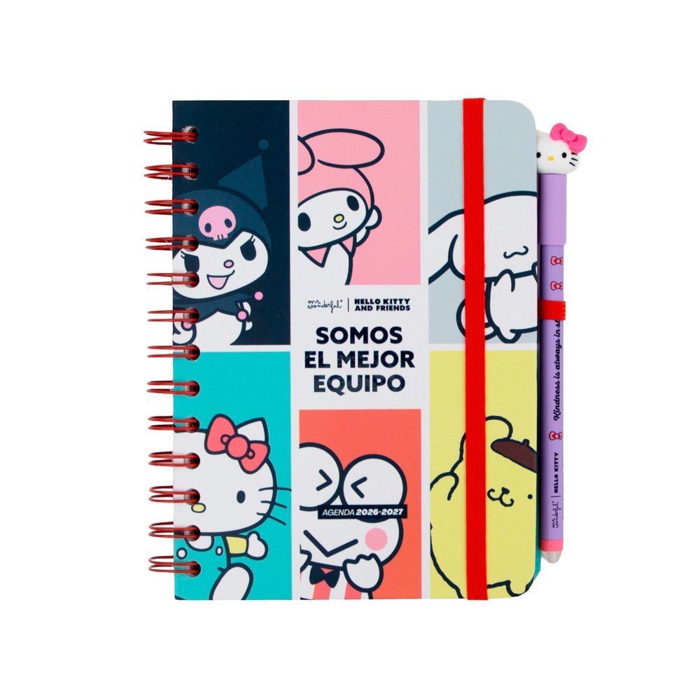 Mr Wonderful Agenda Escolar 26-27 Semanal Pequeña Hello Kitty-4